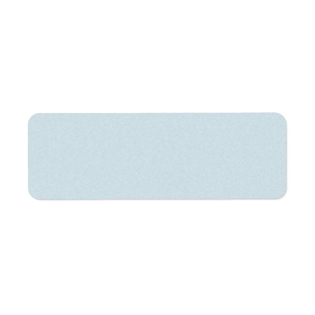 SOLIDR LIGHT BABY BLUE SOLID COLOR BACKGROUND WALL RETURN ADDRESS LABEL (Front)