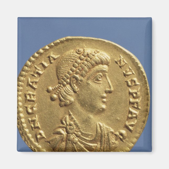 Solidus  of Gratian  draped Magnet (Front)