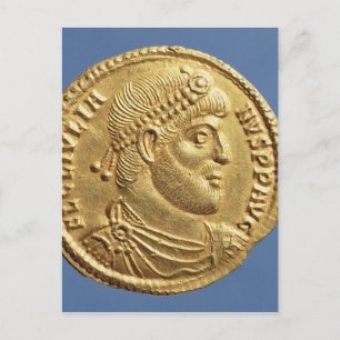 Solidus  of Julian the Apostate  draped Postcard