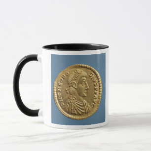 Solidus of Theodosius I the Great draped Mug