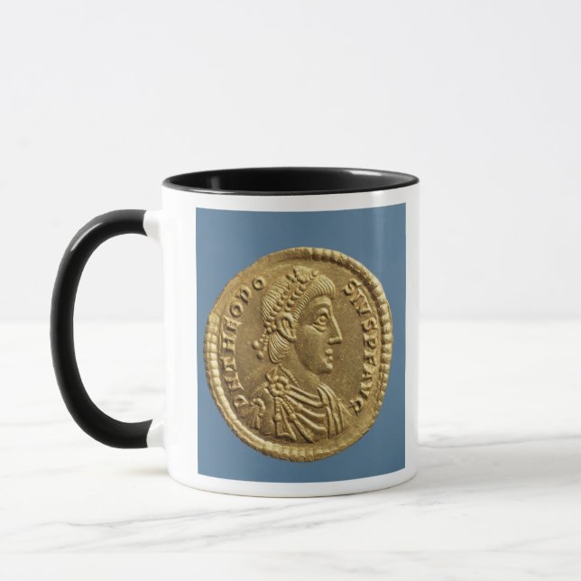 Solidus  of Theodosius I the Great  draped Mug (Left)