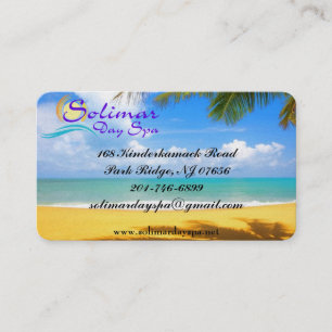 Solimar Day Spa Business Cards