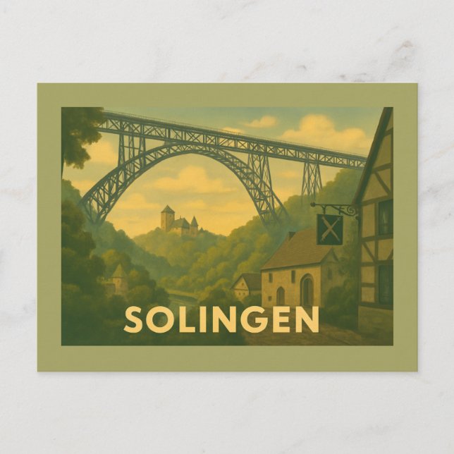 Solingen Germany City Art Postcard (Front)