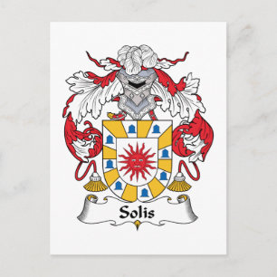 Solis Family Crest Postcard