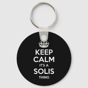 Solis Surname Funny Family Tree Birthday Reunion G Key Ring