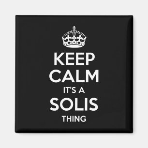 Solis Surname Funny Family Tree Birthday Reunion G Magnet