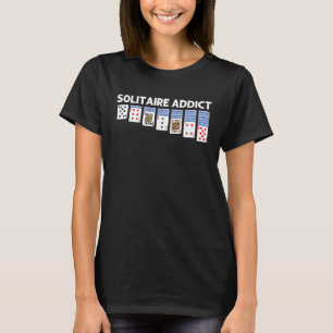 Solitaire  For Men Women Card Game Player Solitair T-Shirt