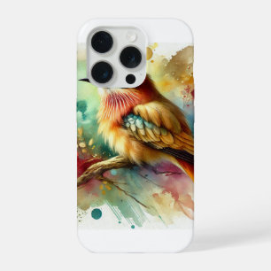 Solitario ocre bird 220824AREF105 - Watercolor iPhone 15 Pro Case