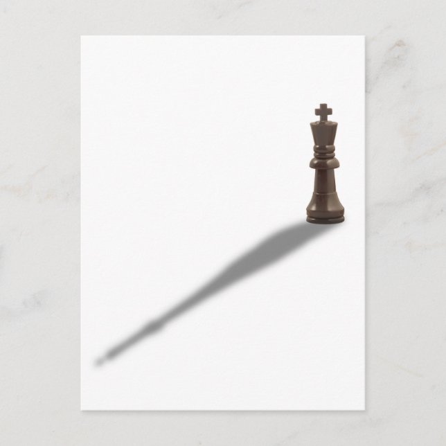 Solitary Black King Postcard (Front)