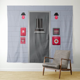 Solitary Confinement Insane Asylum Backdrop Tapestry
