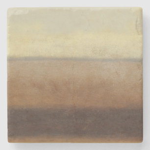 Solitary Desert Landscape by Norman Wyatt Stone Coaster