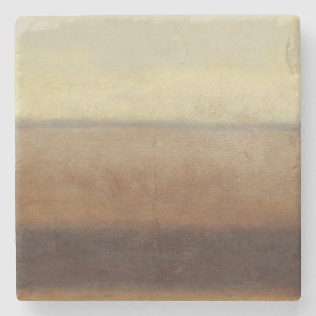 Solitary Desert Landscape by Norman Wyatt Stone Coaster (Front)