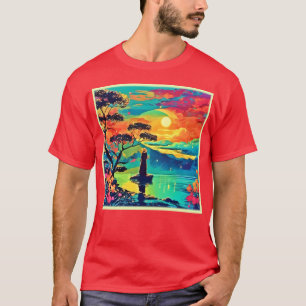 Solitary Figure at Sunset T-Shirt