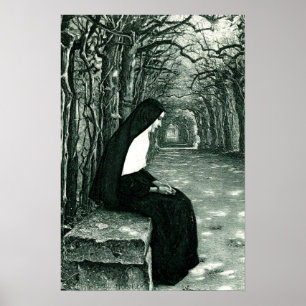 solitary nun poster