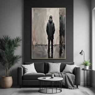 Solitary Reflection – Minimalist Art Poster