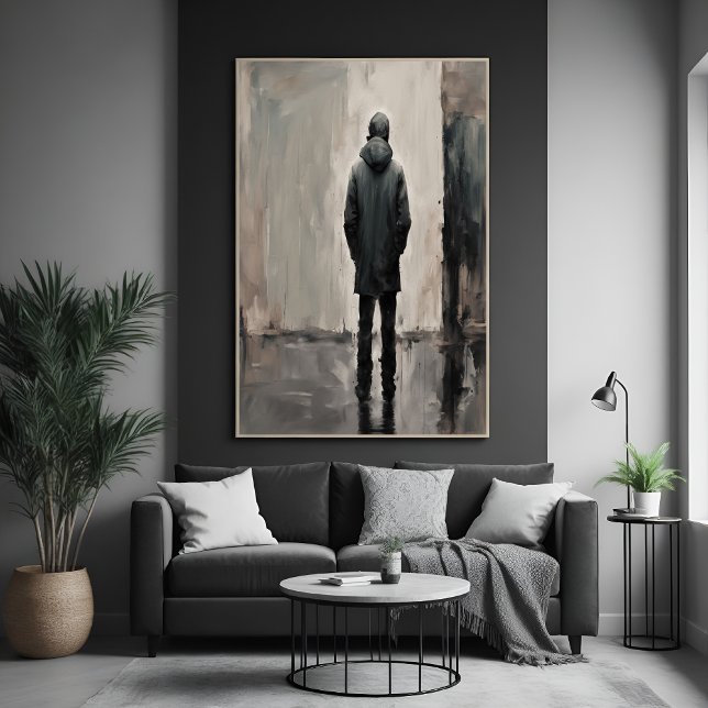 Solitary Reflection – Minimalist Art Poster (Creator Uploaded)