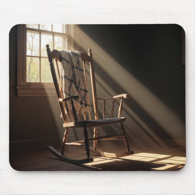 Solitary Rocking Chair Mouse Pad (Front)