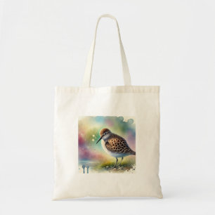 Solitary Sandpiper 140724AREF102 - Watercolor Tote Bag