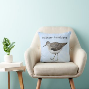 Solitary Sandpiper Cushion