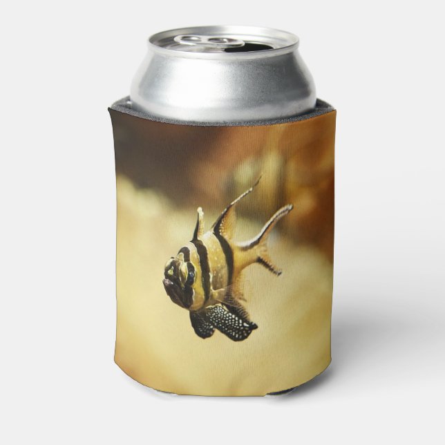 Solitary Stripy Angelfish Can Cooler (Can Back)