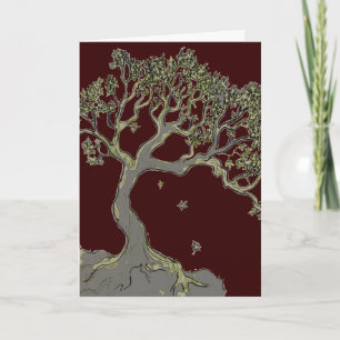Solitary Tree, greeting card