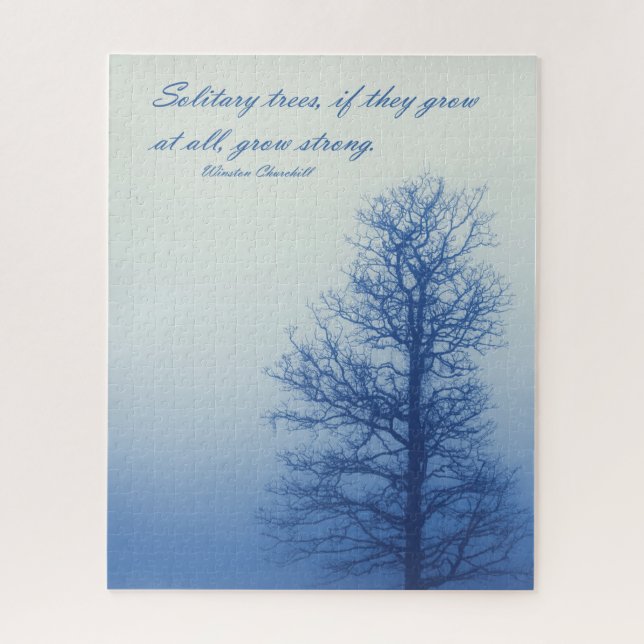 Solitary Trees Grow Strong  -  16x20 - 520 pcs Jigsaw Puzzle (Vertical)