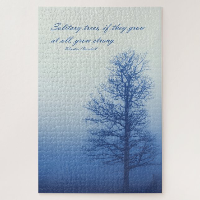Solitary Trees Grow Strong  -  20x30 - 1014 pcs Jigsaw Puzzle (Vertical)