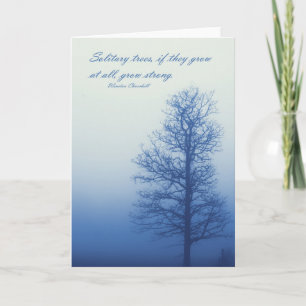 Solitary Trees Grow Strong - Greeting Card