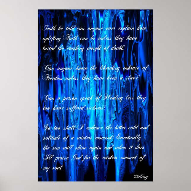 Solitude-A Winter's Moment of the Soul©King09 Poster (Front)