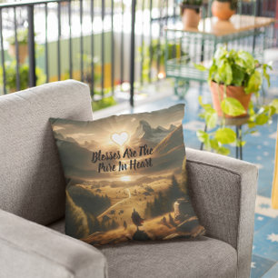 Solitude Amongst the Mountains Cushion