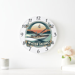 Solitude at Sea Large Clock