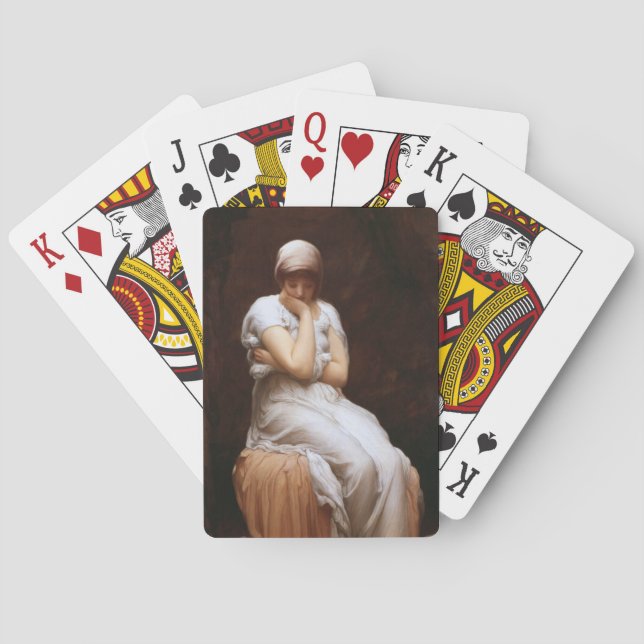 Solitude (by Frederic Leighton) Playing Cards (Back)