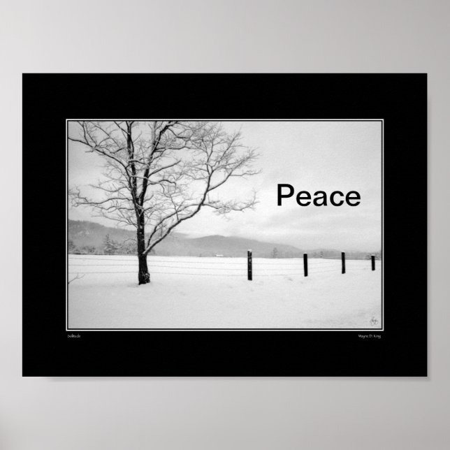 Solitude Card - Peace Poster (Front)