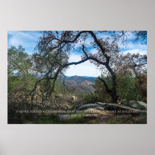 Solitude - Henry David Thoreau Poster