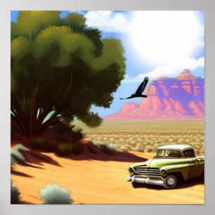 Solitude in the Desert Poster