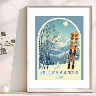 Solitude Mountain Utah ski resort Poster