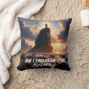Solitude on the Sea THE LORD IS MY ROCK Cushion