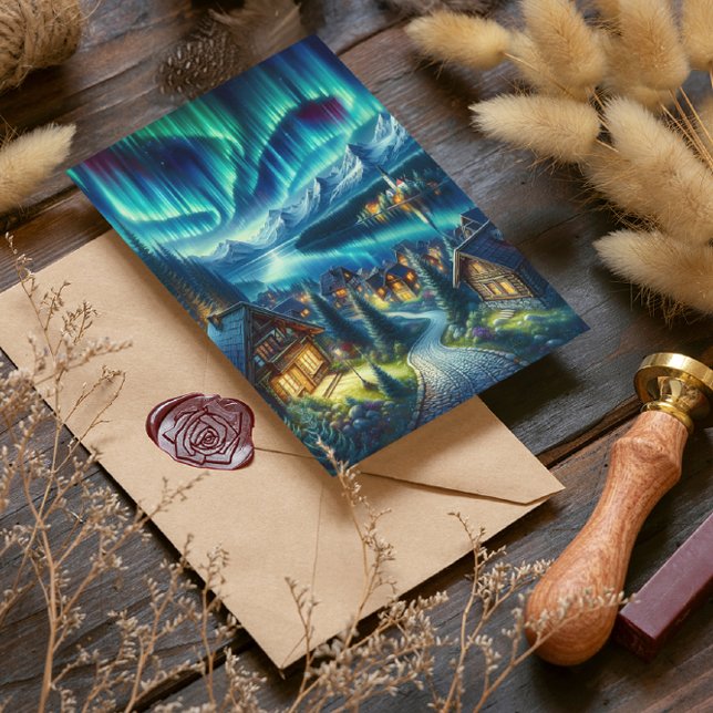 Solitude Serenity: Cabin Amidst Enchanted Woods Postcard (Creator Uploaded)