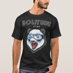 Solitude Utah USA Panda Ski Resort 1980s Retro Gif T-Shirt