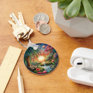 Solitudes Sanctuary A Ceramic Path to Reflection Key Ring