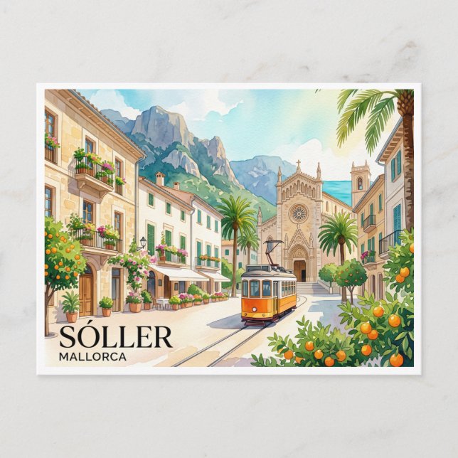 Sóller Spain Postcard (Front)