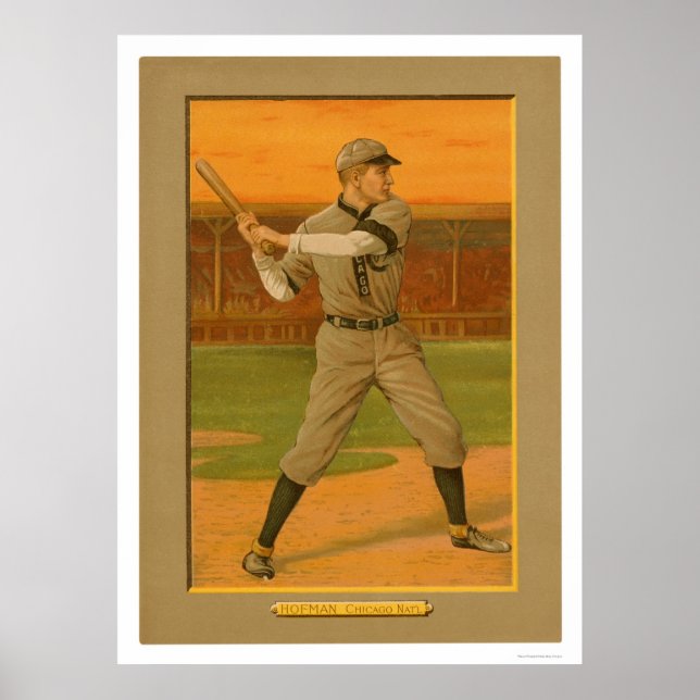 Solly Hofman Cubs Baseball 1911 Poster (Front)