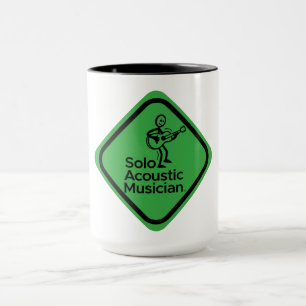 Solo Acoustic Musician Mug Green