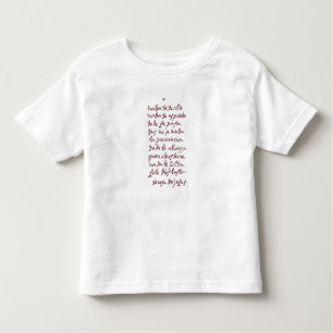 Solo Dios basta (Let nothing disturb thee) Toddler T-Shirt