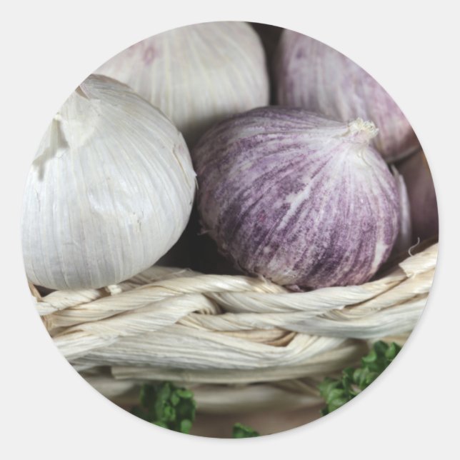 Solo Garlic Classic Round Sticker (Front)