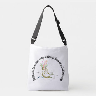 Solo in nature the ultimate form of self-discovery crossbody bag