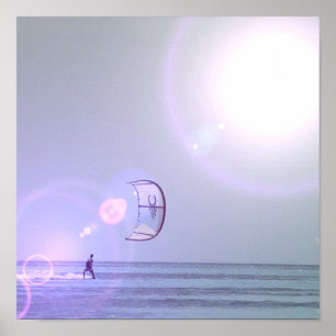 Solo Kiteboarder Poster