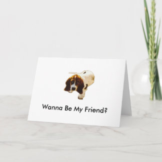 Solo Puppy_Look, Wanna Be My Friend? Card
