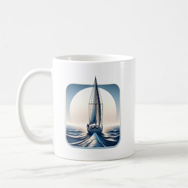 Solo Sailing the World Coffee Mug (Left)