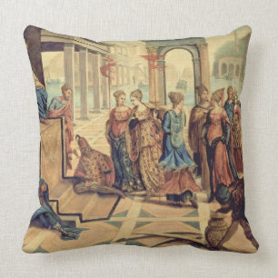 Solomon and the Queen of Sheba Cushion